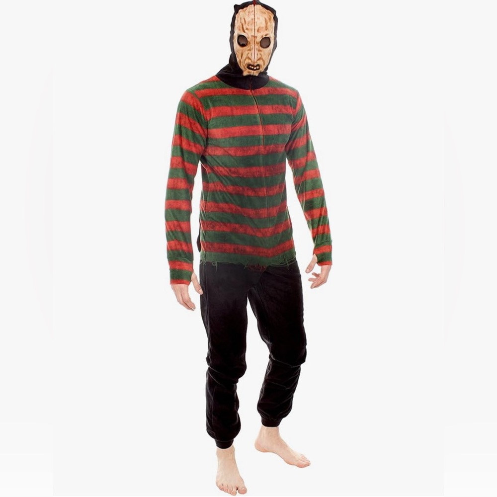 Nightmare on Elm Street Freddy Krueger union suit onesie pajamas size medium